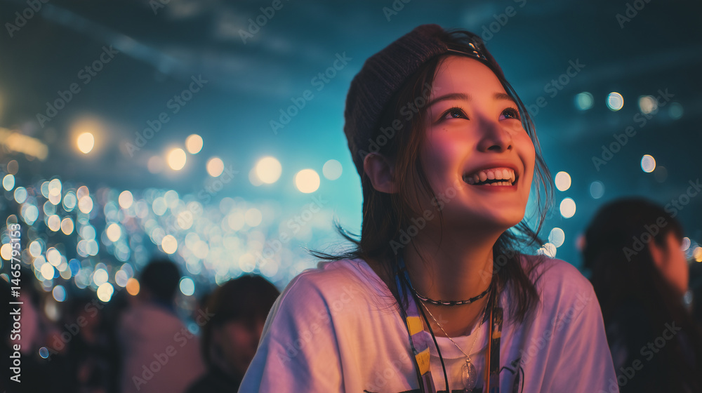 推し活を楽しむ女性